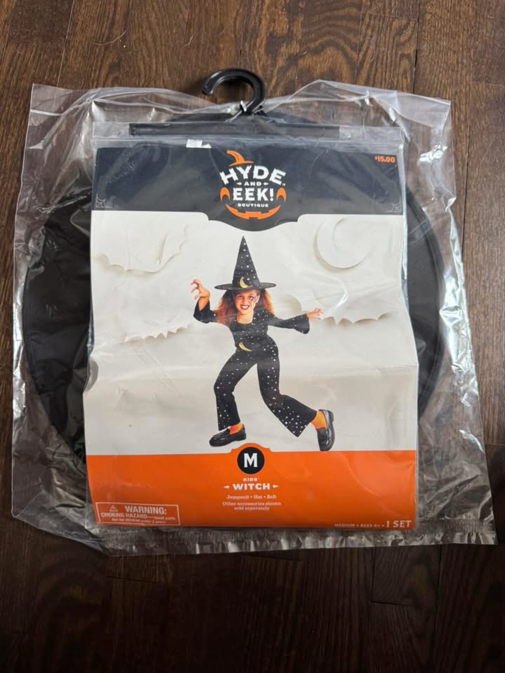 Kids' Black Witch Costume - Medium